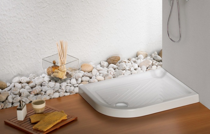 Plato de ducha con acabado anti-bacterias y textura pizarra de 160x70 mm  modelo Marina Unisan